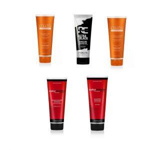 PACK X 5 - 1 SHAMPOO KERATINA, 1 ACONDICIONADOR KERATINA, 1 SHAMPOO NEUTRO , 1 ACONDICIONADOR ACIDO , 1 SHAMPOO BLACK