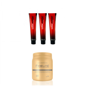 100 POMOS TITNURA FIDELITE COLOR MASTER  + 4 MASCARAS 270G o 1 de 1k ( coco. almendras o keratina )