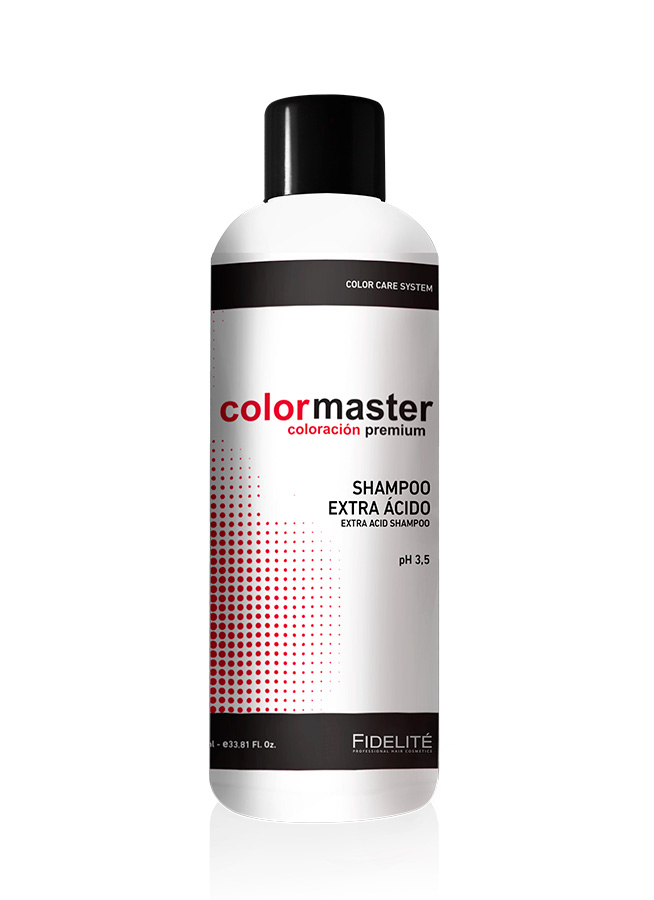 SHAMPOO EXTRA ÁCIDO 1000ml. Limpia profundamente todo tipo de cabellos, especialmente aquellos sometidos a procesos de coloración.