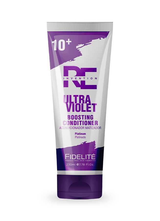 ACONDICIONADOR CORRECTOR REINVENTION ULTRA VIOLET TONOS 10+ 230ml. Realza los tonos platinados