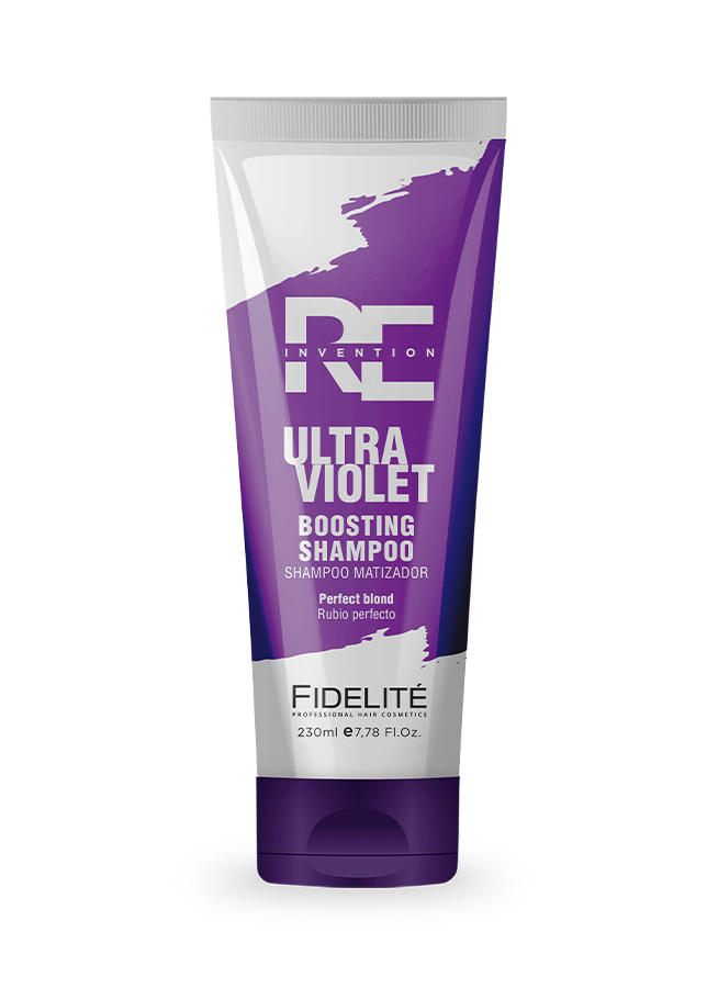 SHAMPOO CORRECTOR REINVENTION ULTRA VIOLET 230ml. Neutraliza los tonos amarillos y anaranjados