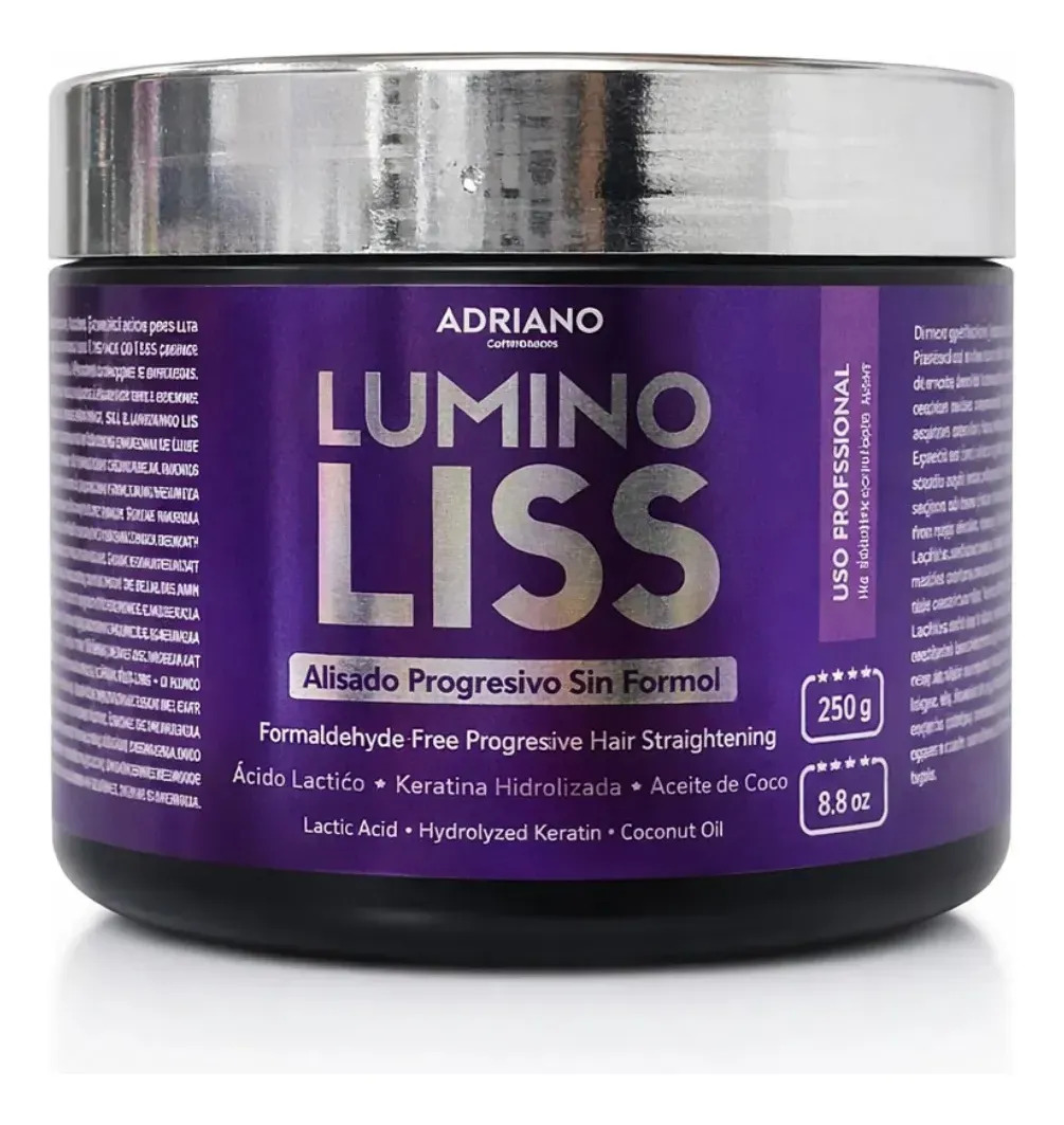 Alisado Progresivo Sin Formol Luminoliss x 250 gr