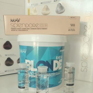 12 POMOS MAV SPLENDORE+1 POLVO DECO ARGAN 500G +3 AMPOLLAS MACADAMIA CAVIAR