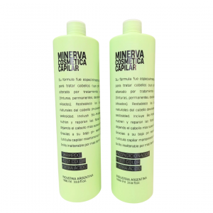 DUO MINERVA CAPILAR- EXTRA ACIDO . SHAMPOO + ACONDICIONADOR 1LT CU.- NUEVA FORMULA